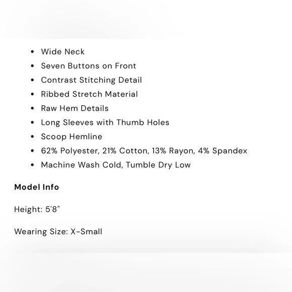 NWT Bohme Emmilianne Ribbed Top grey size xs - Picture 5 of 13